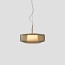 Plisse Suspension Lamp - Bronze Structure