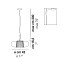 Plisse Suspension Lamp - Matt Steel Structure