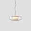 Plisse Suspension Lamp - Matt Steel Structure