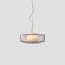 Plisse Suspension Lamp - Matt Steel Structure