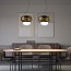 Faro Small Suspension Lamp With Matt Black Frame