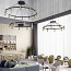 Laverd Suspension Lamp - T-3805 With Surface Black Canopy