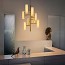 Black Note Chandelier - Gold