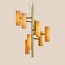 Black Note Chandelier - Gold