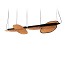 Omma Double Leaves Suspension Lamp - Matte Black