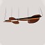 Omma Double Leaves Suspension Lamp - Matte Black