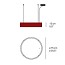 Spiro Medium Pendant - Natural Cherry