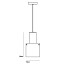 Walter Small Pendant With Anthracite Glass