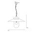 Well Glass Pendant With Visor - Clear Glass