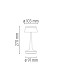 Bon Jour Unplugged Table Lamp - Chrome