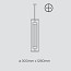 Isol 30/126 Suspension Lamp