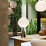 Melt Cone Fat Table Lamp - Opal With Black Cone