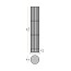 Roma Outdoor Floor Lamp With Metal Base
