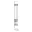 Wall Mounted Tube Small - Carving 1 ( 2 Point)
