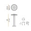 Venexia Outdoor Floor Lamp With Anchor Bolts - 45cm