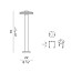 Venexia Outdoor Floor Lamp With Anchor Bolts - 70cm