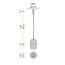 Adamas 33 Suspension Lamp - Bronze Glass
