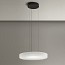 Côte Suspension Lamp - Frosted Smoky Grey Glass