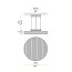 Côte Suspension Lamp - Frosted White Glass