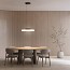 Côte Suspension Lamp - Frosted White Glass