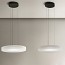 Côte Suspension Lamp - Frosted White Glass