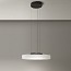 Côte Suspension Lamp - Frosted White Glass