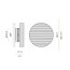 Côte 37cm Wall Lamp - Frosted Smoky Grey Glass