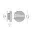 Côte 37cm Wall Lamp - Frosted White Glass