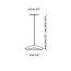 Valentina S-24 Suspension Lamp With Recessed Canopy