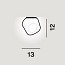 Hoba Small Ceiling Lamp