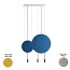 Revolta Suspension - L73S.1S1D-M - With Acoustic Panel & White Surface Canopy