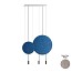 Revolta Suspension - L73S.1S1D-M - With Acoustic Panel & White Surface Canopy