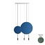 Revolta Suspension - L73S.1S1D-M - With Acoustic Panel & White Surface Canopy