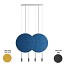 Revolta Suspension - L73S.2D-M - With Acoustic Panel & Black Surface Canopy
