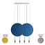 Revolta Suspension - L73S.2D-M - With Acoustic Panel & White Surface Canopy