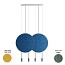 Revolta Suspension - L73S.2D-M - With Acoustic Panel & White Surface Canopy