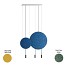 Revolta Suspension - L73S.1S1D-M - With Acoustic Panel & Black Surface Canopy