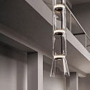 Noctambule 4 Low Cylinder and Cone Suspension Lamp