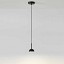 Cupolina Suspension - T-3934S With Black Canopy