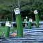 Bamboo MODEL N°2 Bollards - With CLEAR DIFFUSER