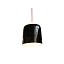 Teodora S1 Suspension Lamp With Covering in Red Fabric