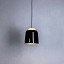 Teodora S5 Suspension Lamp With Covering in Black Fabric