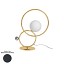 ZOE Table Lamp With Polished Chrome Metal Sphere