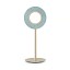 Lens Circular Table Lamp - Matt Ivory