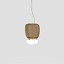 Faro Large Suspension Lamp With Painted Brass Frame