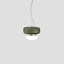 Faro Small Suspension Lamp With Painted Brass Frame