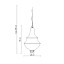 Lady D Small Outdoor Suspension Lamp