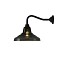 Glass School Wall Lamp With Anthracite Glass