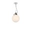 Globe Small Pendant With Opal Glass