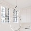 Arrangements Square Large Suspension Lamp With Recessed Rose Canopy